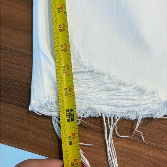 Citizens of Humanity White Ayla Raw Hem Crop Pants - Picture 13 of 13